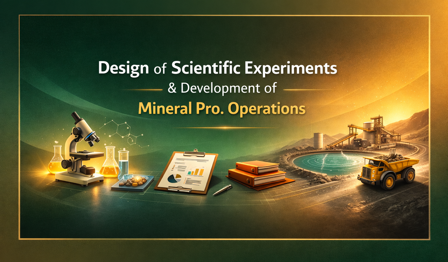 Design of Scientific Experiments & Development of Mineral Pro. Operations